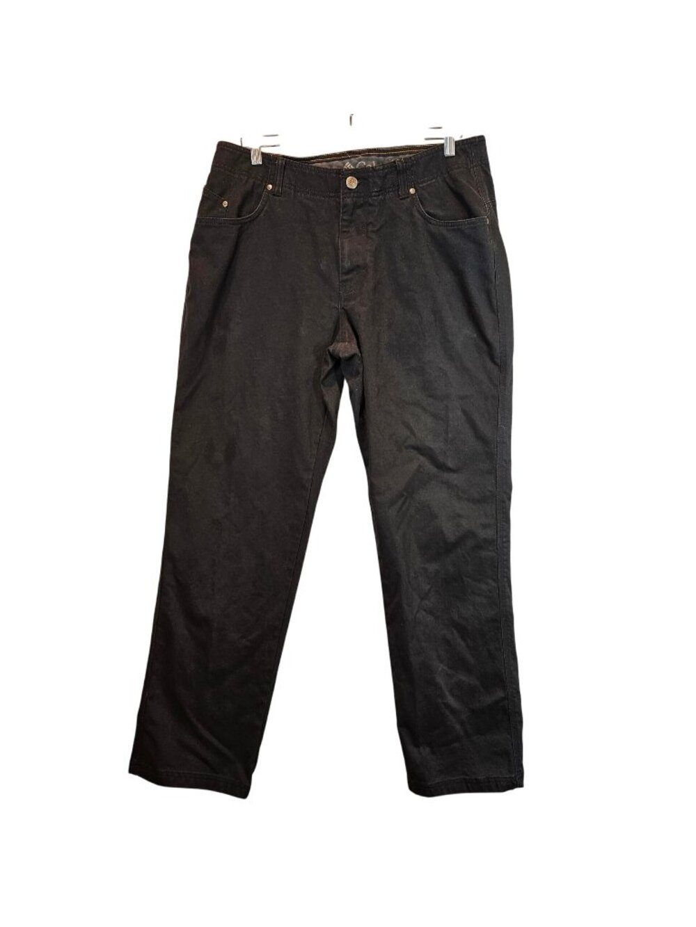 Columbia Mens Charcoal Black pants 36x30 Cotton Blend Career office casual walk